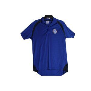 Chelsea Football Club Blue Polo Shirt Mens Small